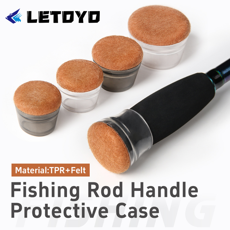 Fishing Rod Case - LETOYO vilt Bodembeschermer Handvat Beschermhoes Siliconen