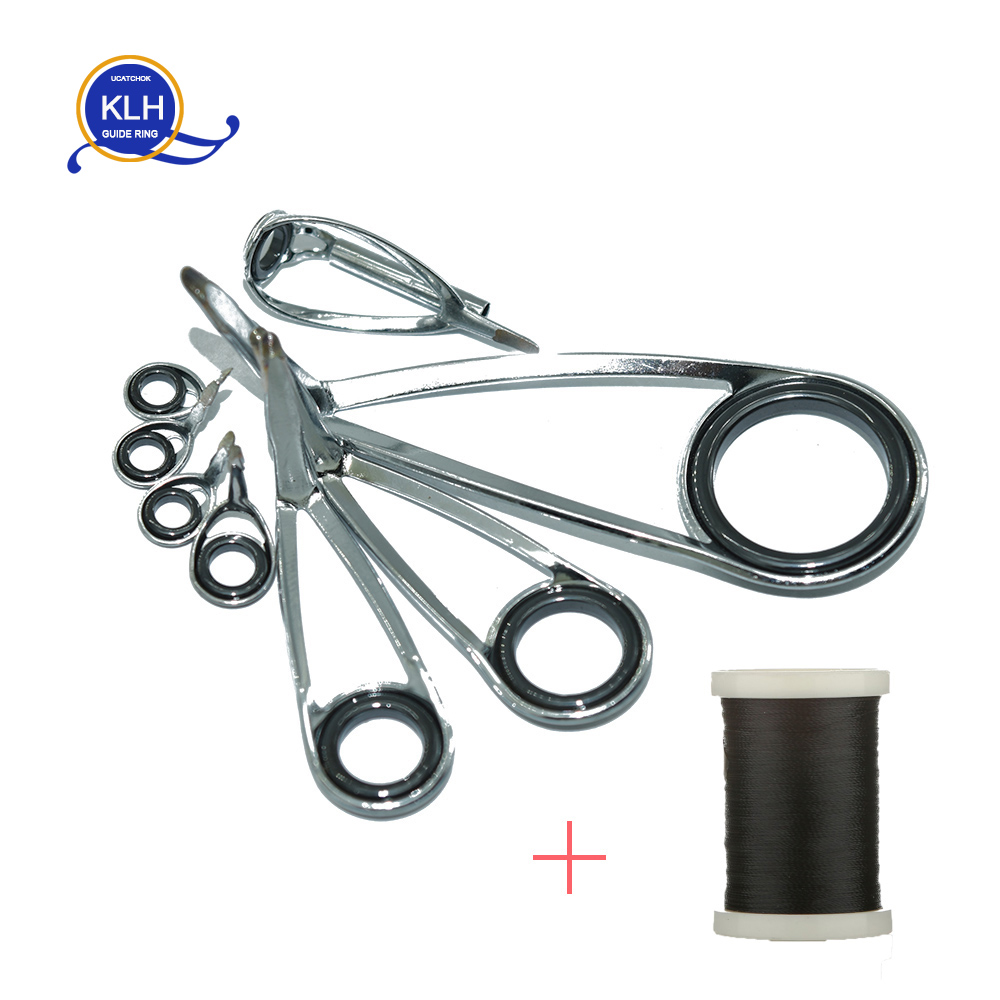 8 stks/Kit KLH Beugel Rvs Gids - Fishing Rod Repair Kit recensie en prijs