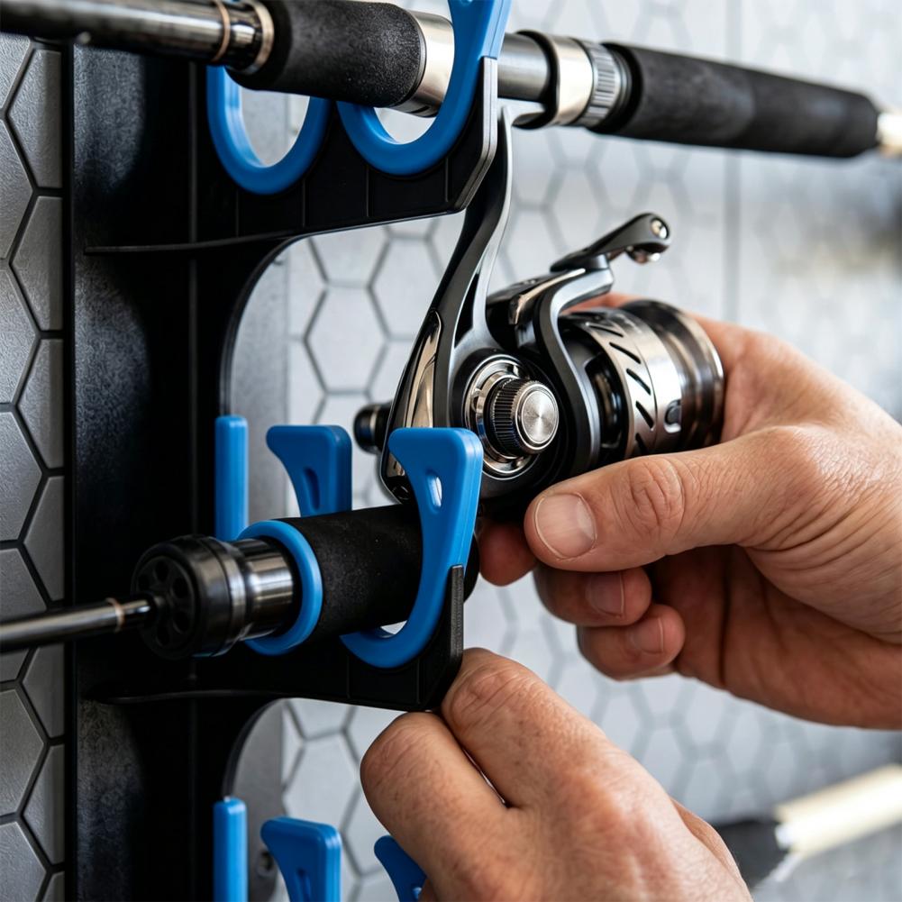 Wandmontage hengelrek, 2-delig - Fishing Rod Rack recensie en prijs