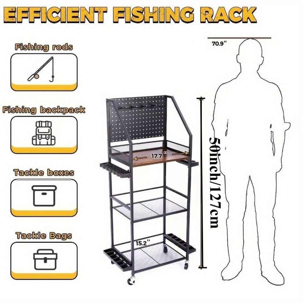 Hengelsteunen voor garage, hen - Fishing Rod Case recensie en prijs
