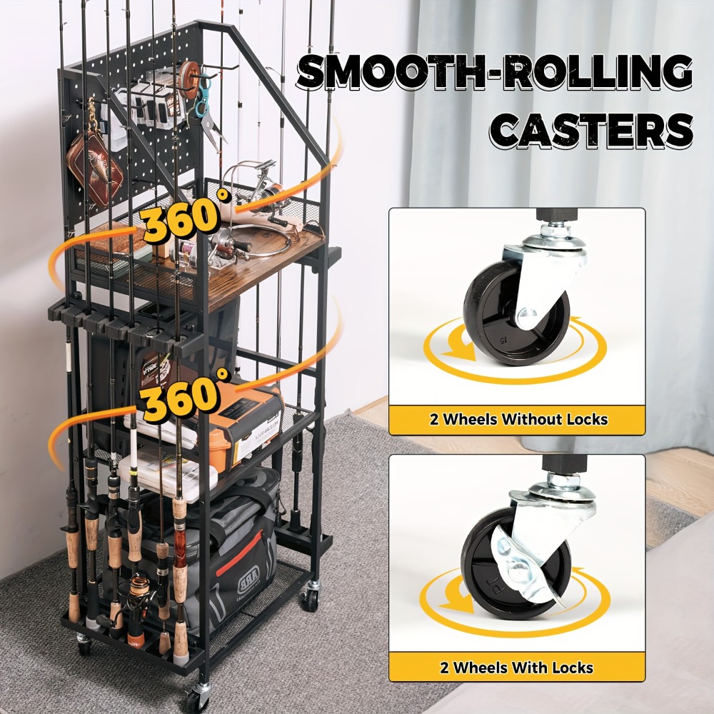 Hengelsteunen voor garage, hen - Fishing Rod Case recensie en prijs